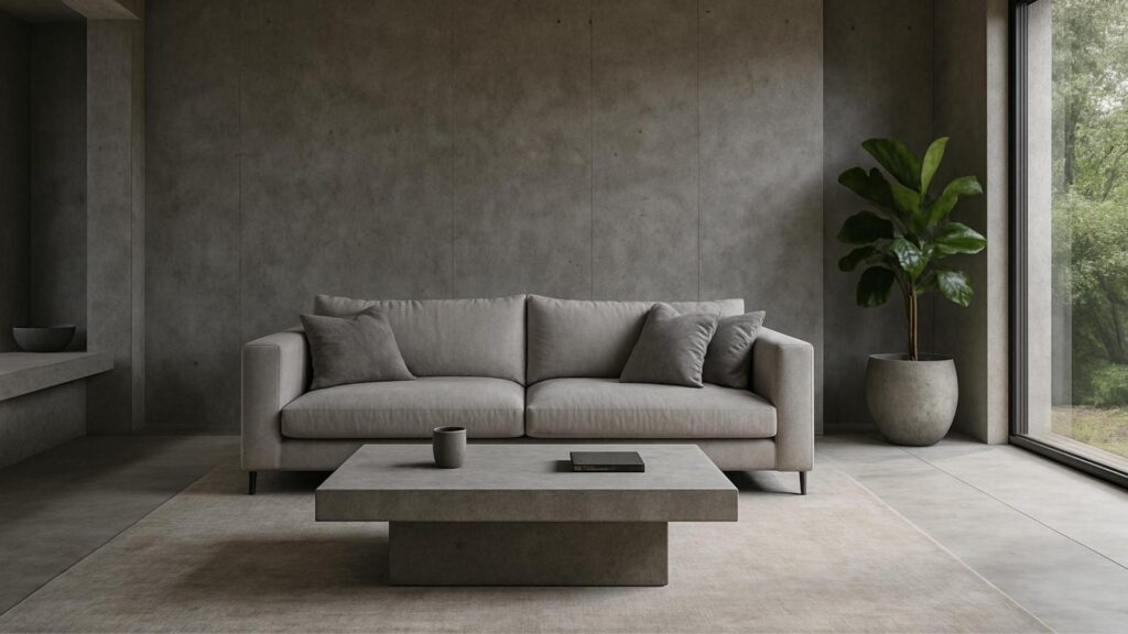 concrete features in home design
